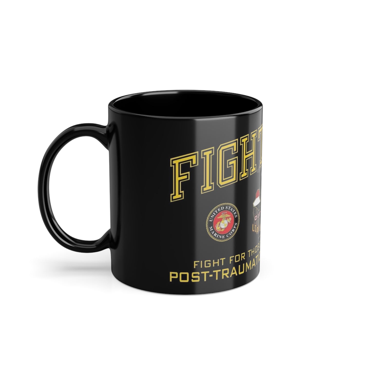 Fight PTSD Ceramic Coffee Cups, 11oz, 15oz