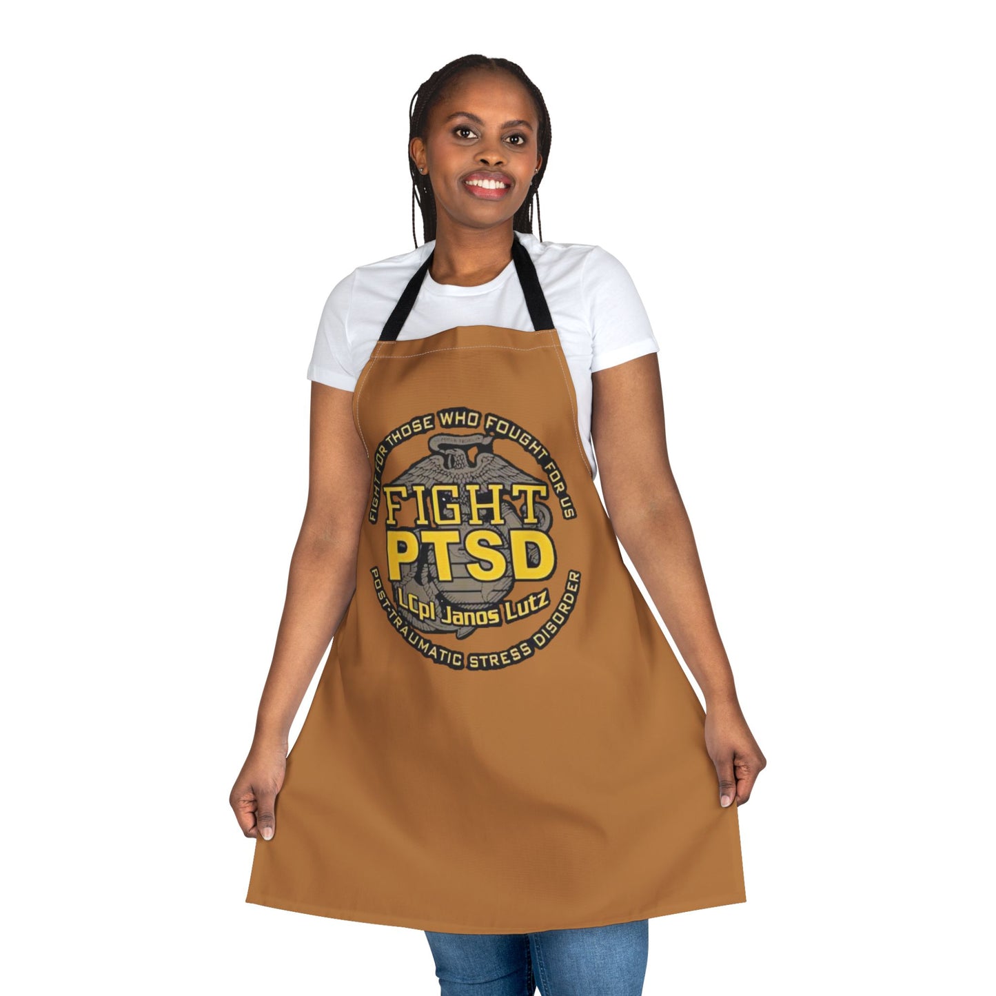 PTSD Awareness Apron, Support Veterans Cooking Apparel, Unique Gift for Chef, Anti-Stress Kitchen Decor, Fight PTSD Apron