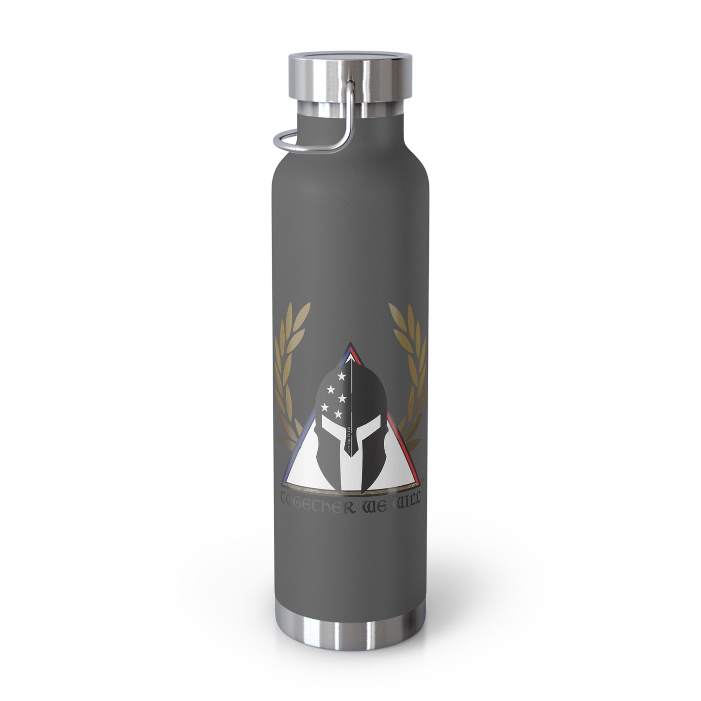 Copper Insulated Water Bottle | Fight PTSD Design | 22oz Travel Flask