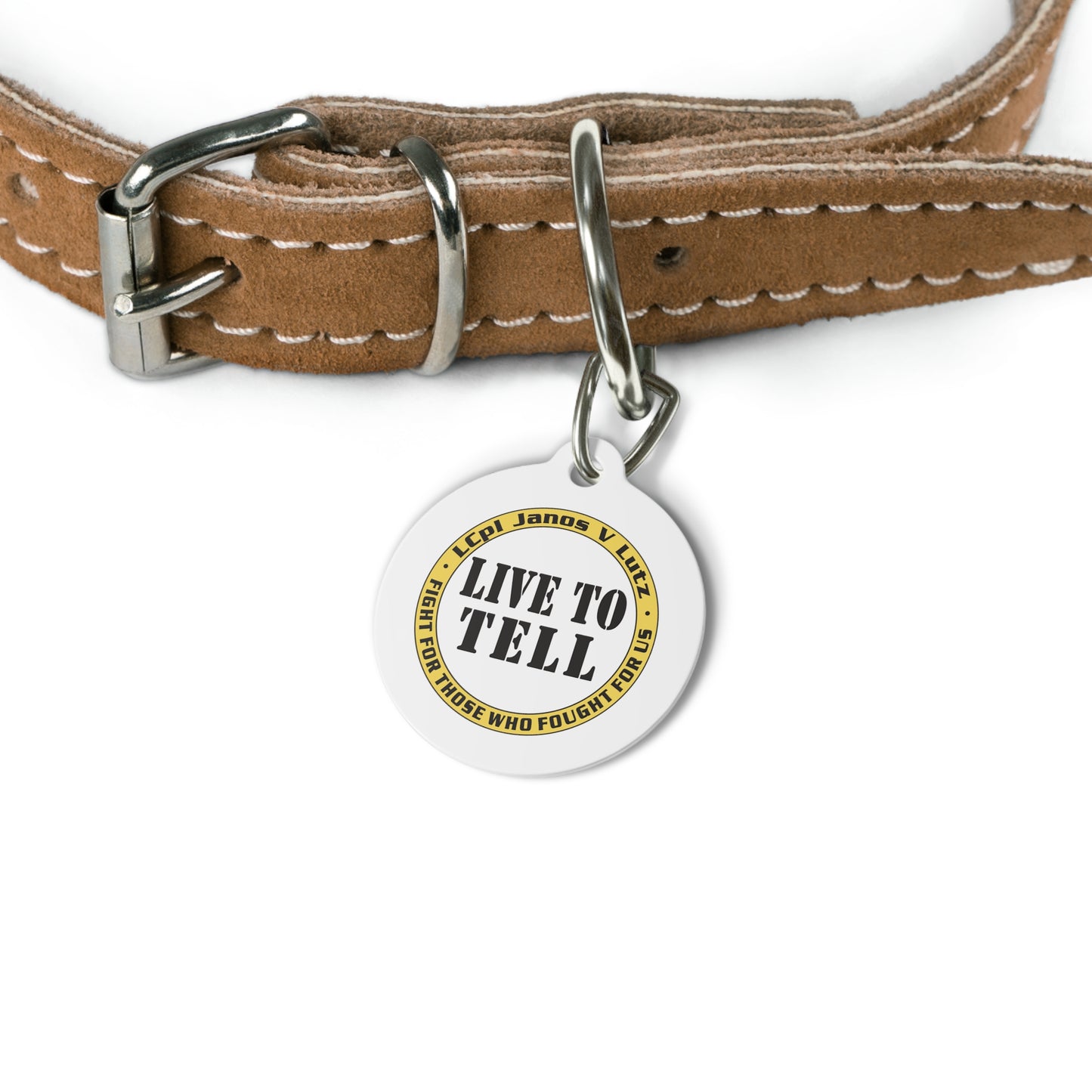 Lutz Live To Tell Pet Tag