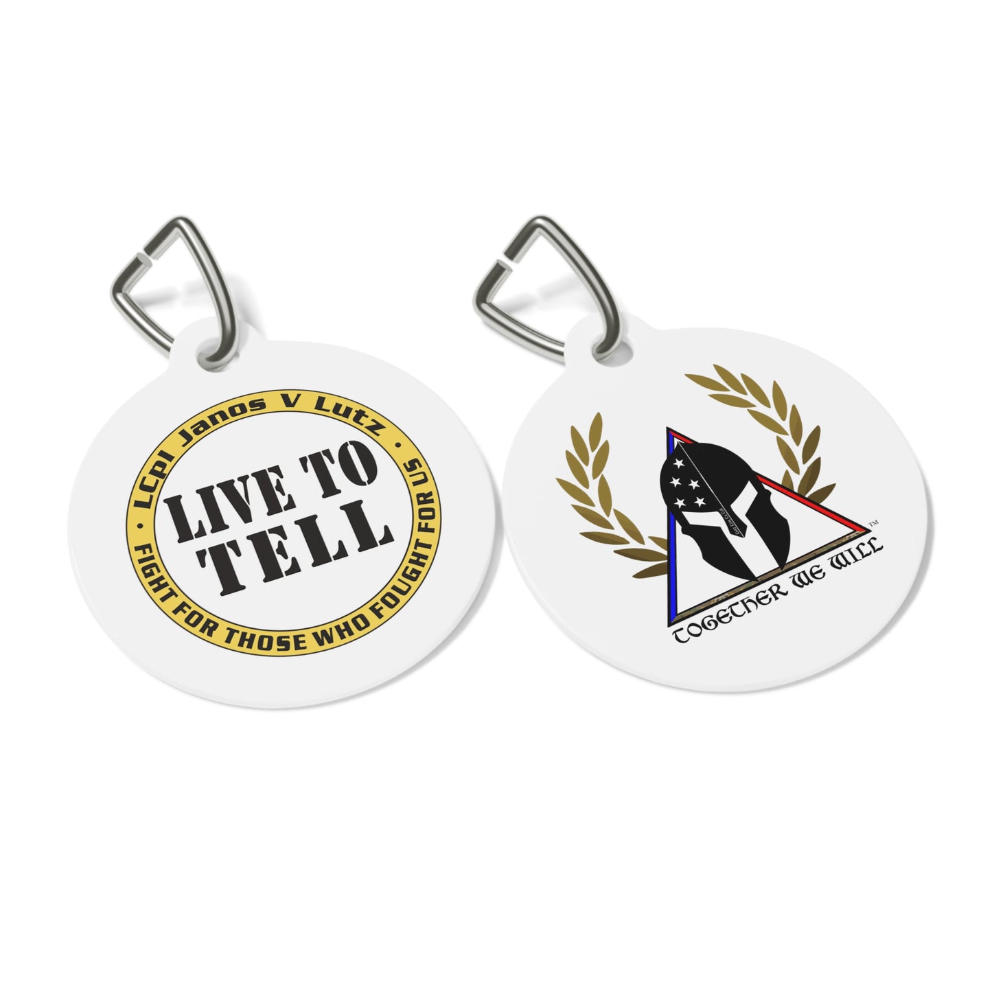 Lutz Live To Tell Pet Tag