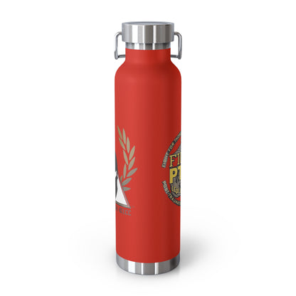 Copper Insulated Water Bottle | Fight PTSD Design | 22oz Travel Flask