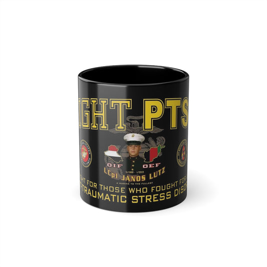 Fight PTSD Ceramic Coffee Cups, 11oz, 15oz