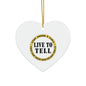 Live To Tell Ceramic Ornament — Memorial Keepsake Star (Fight for Those Who Fought For Us)