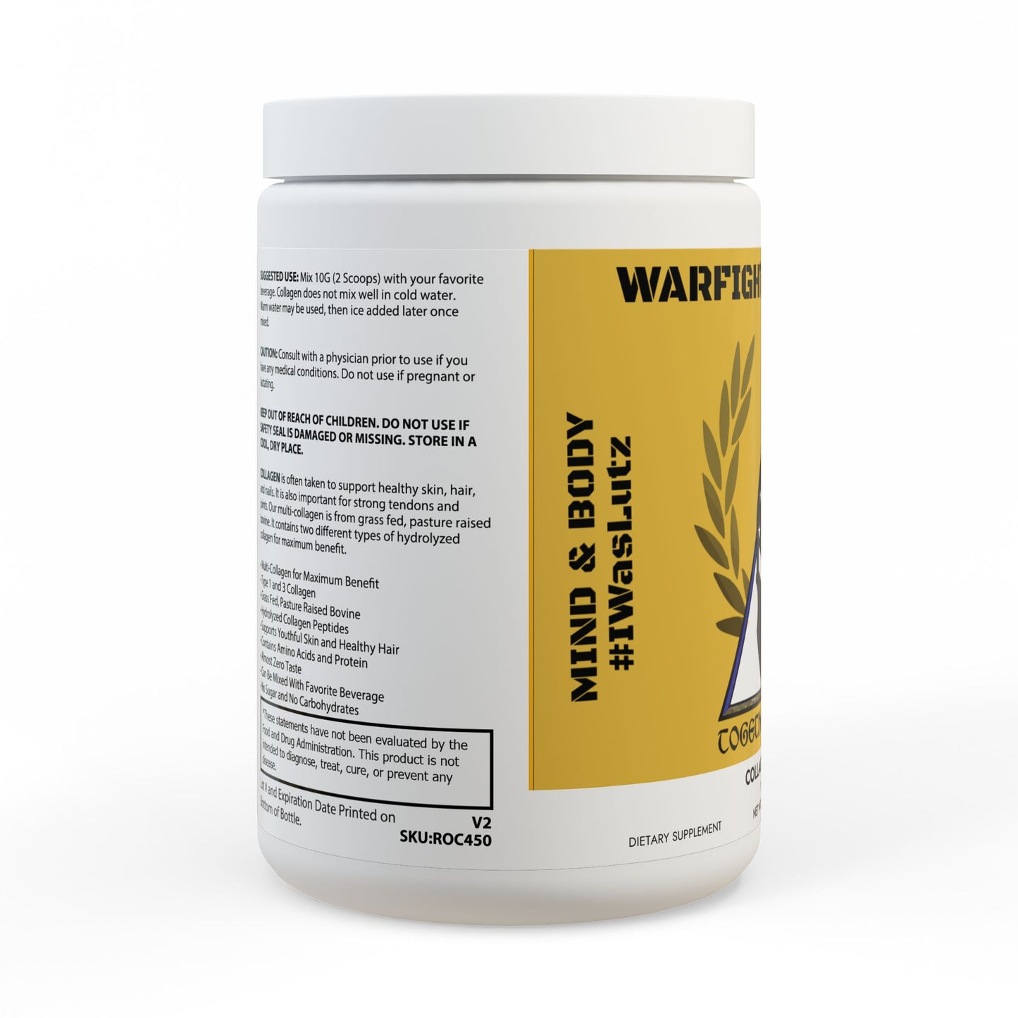 Collagen Peptides Type I & III Supplement (350g, 12.3oz)