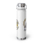 Copper Insulated Water Bottle | Fight PTSD Design | 22oz Travel Flask