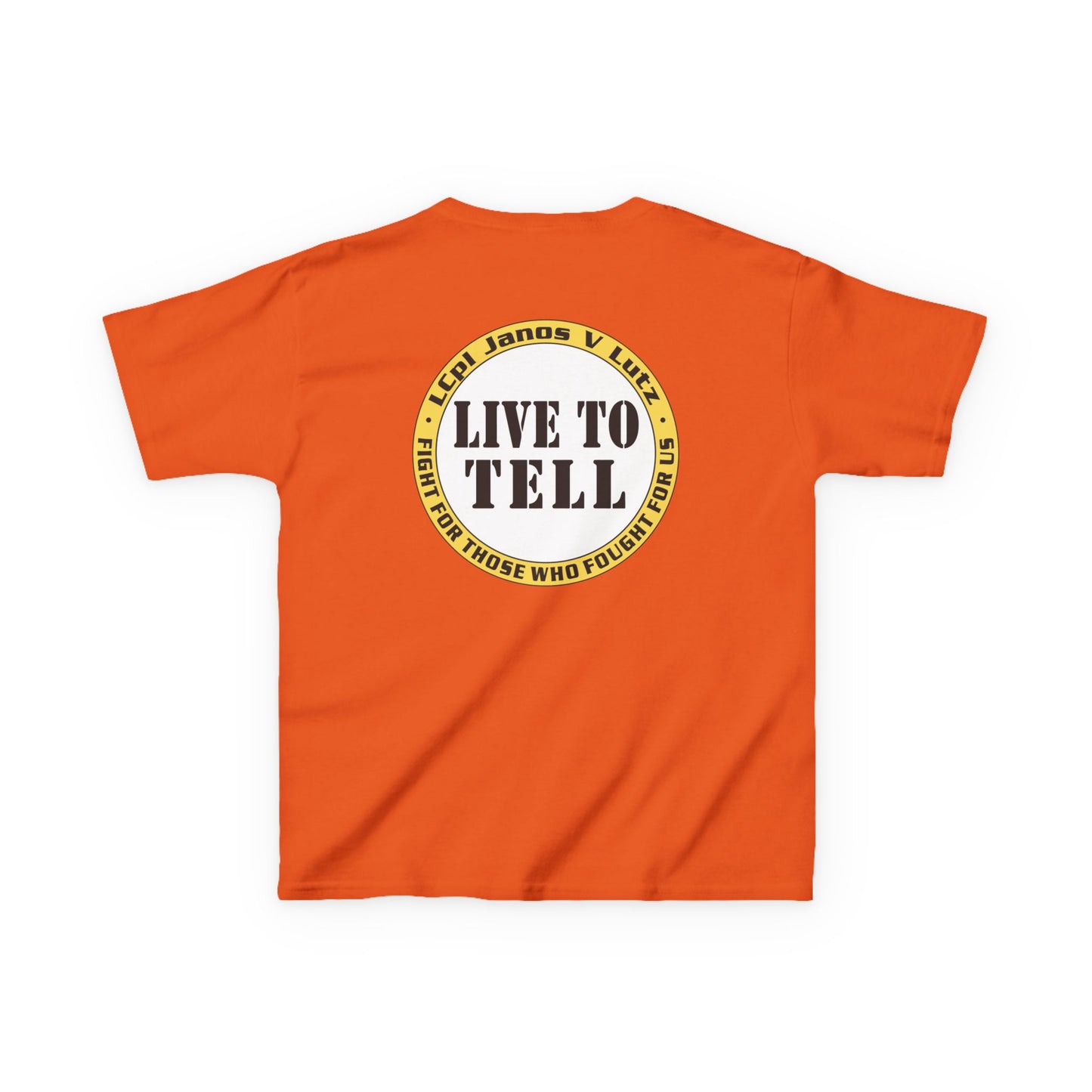 Kids Tee — 'Live To Tell' Spartan Shirt