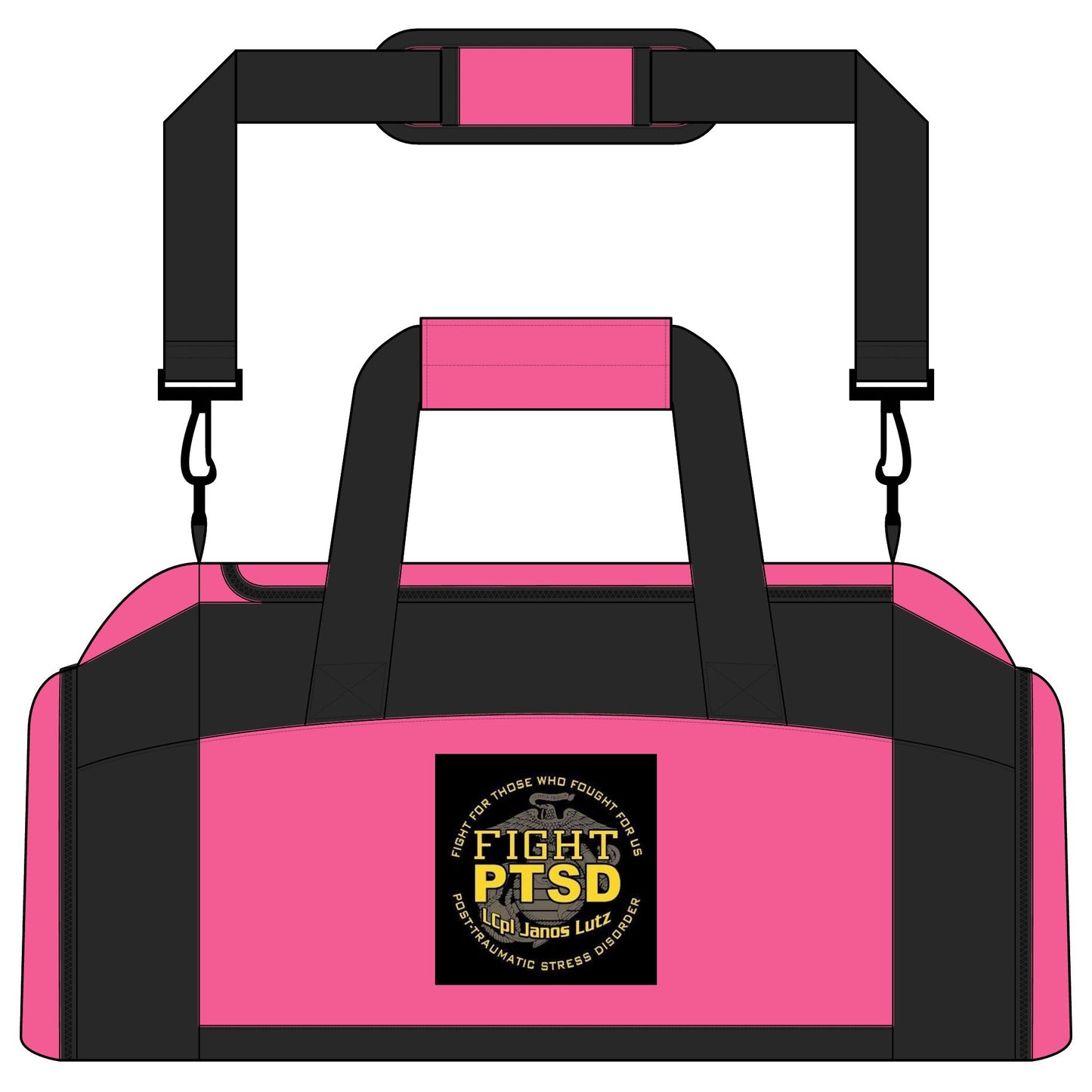 Fight PTSD Gym Bag — Tactical Workout Duffel for Veterans & First Responders