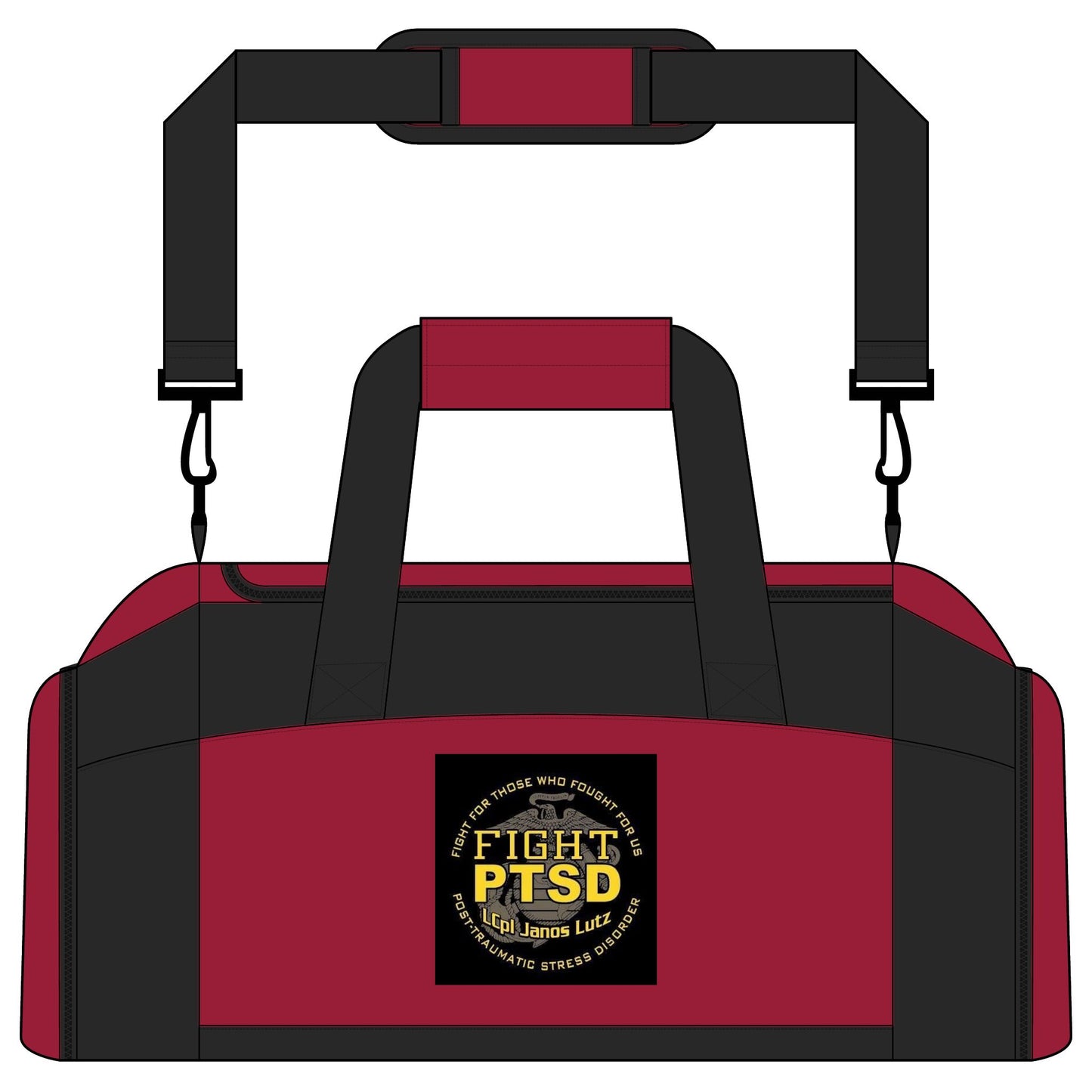 Fight PTSD Gym Bag — Tactical Workout Duffel for Veterans & First Responders