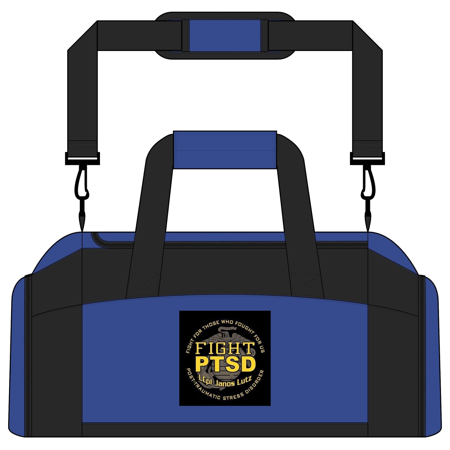 Fight PTSD Gym Bag — Tactical Workout Duffel for Veterans & First Responders