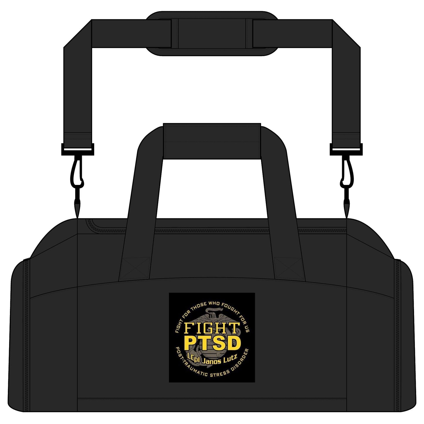 Fight PTSD Gym Bag — Tactical Workout Duffel for Veterans & First Responders