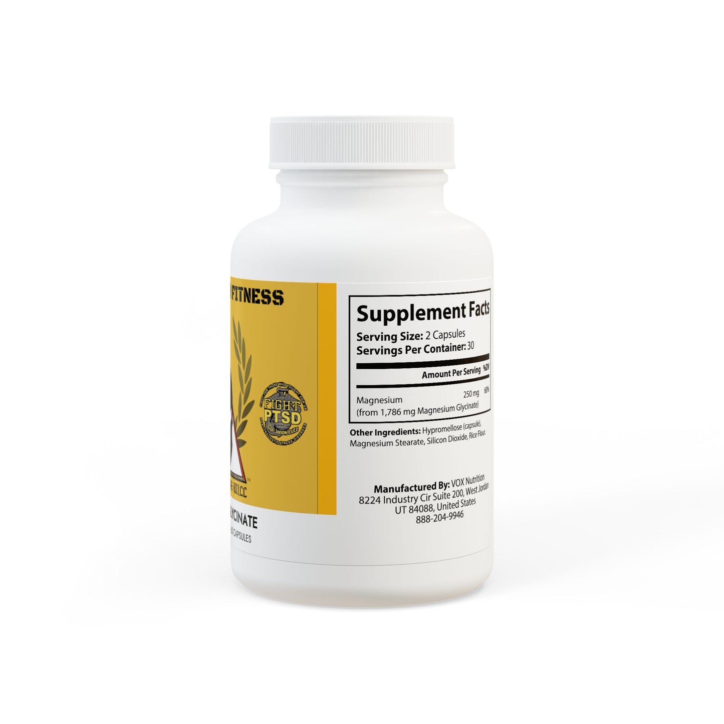 Magnesium Glycinate Supplement (60 Capsules)