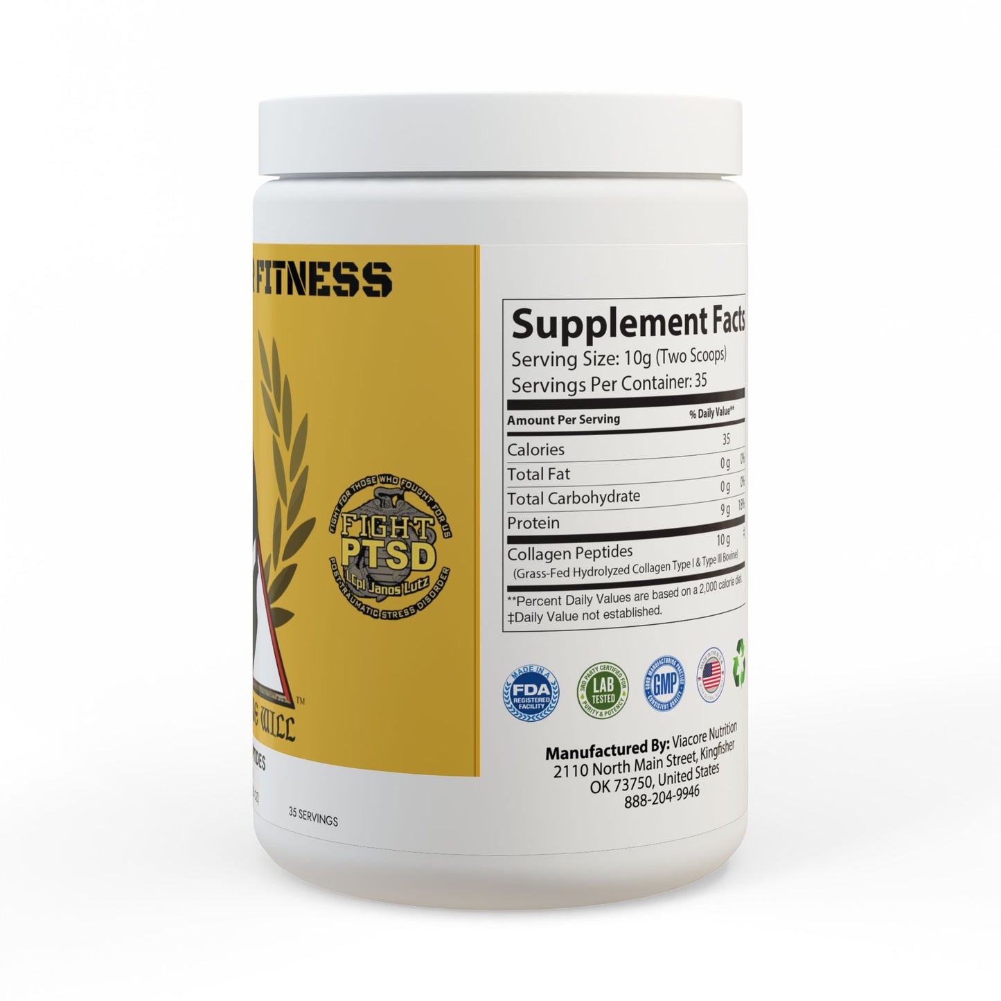 Collagen Peptides Type I & III Supplement (350g, 12.3oz)