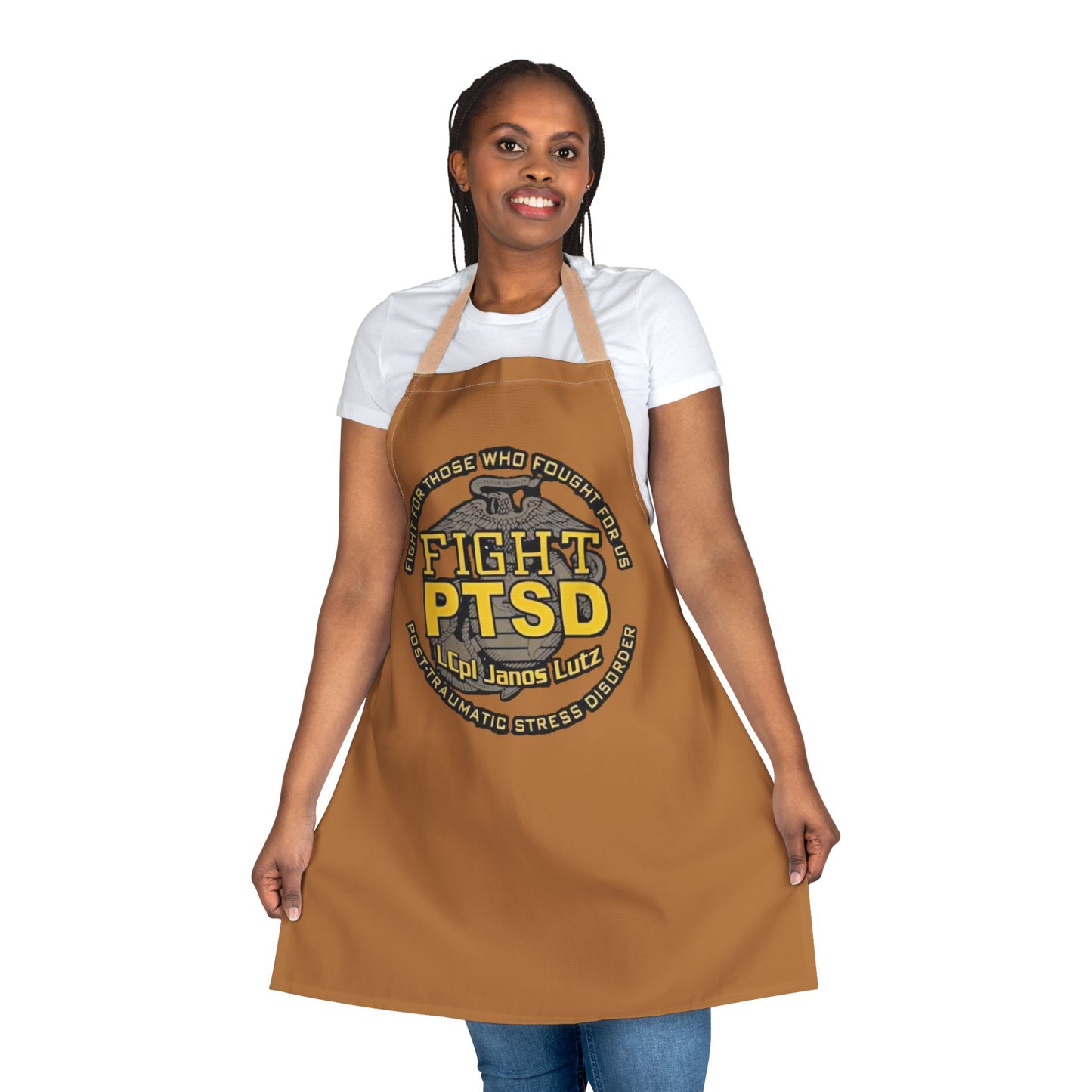 PTSD Awareness Apron, Support Veterans Cooking Apparel, Unique Gift for Chef, Anti-Stress Kitchen Decor, Fight PTSD Apron