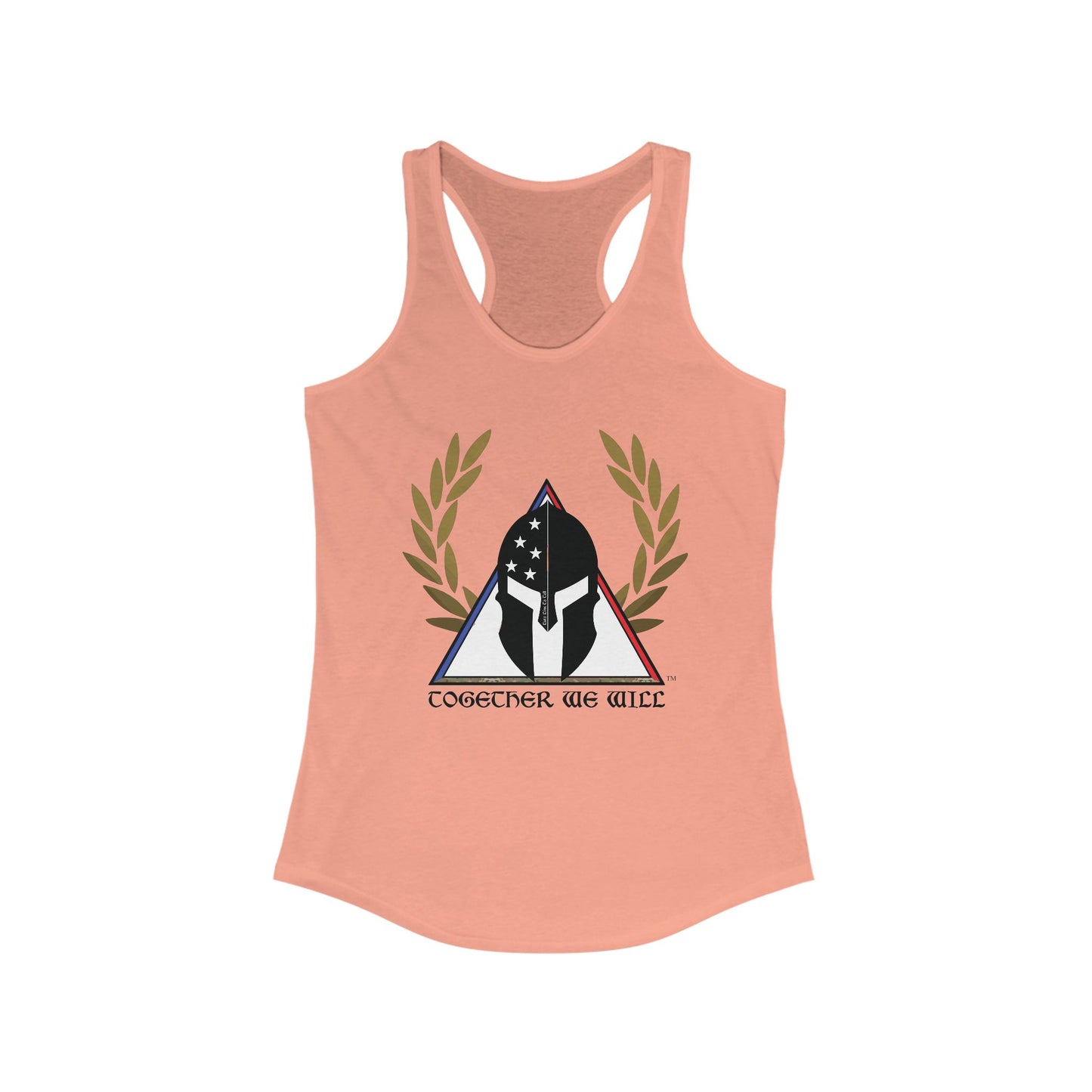 Together We Will Women's Racerback Tank Top - Empowering Athletic Shirt