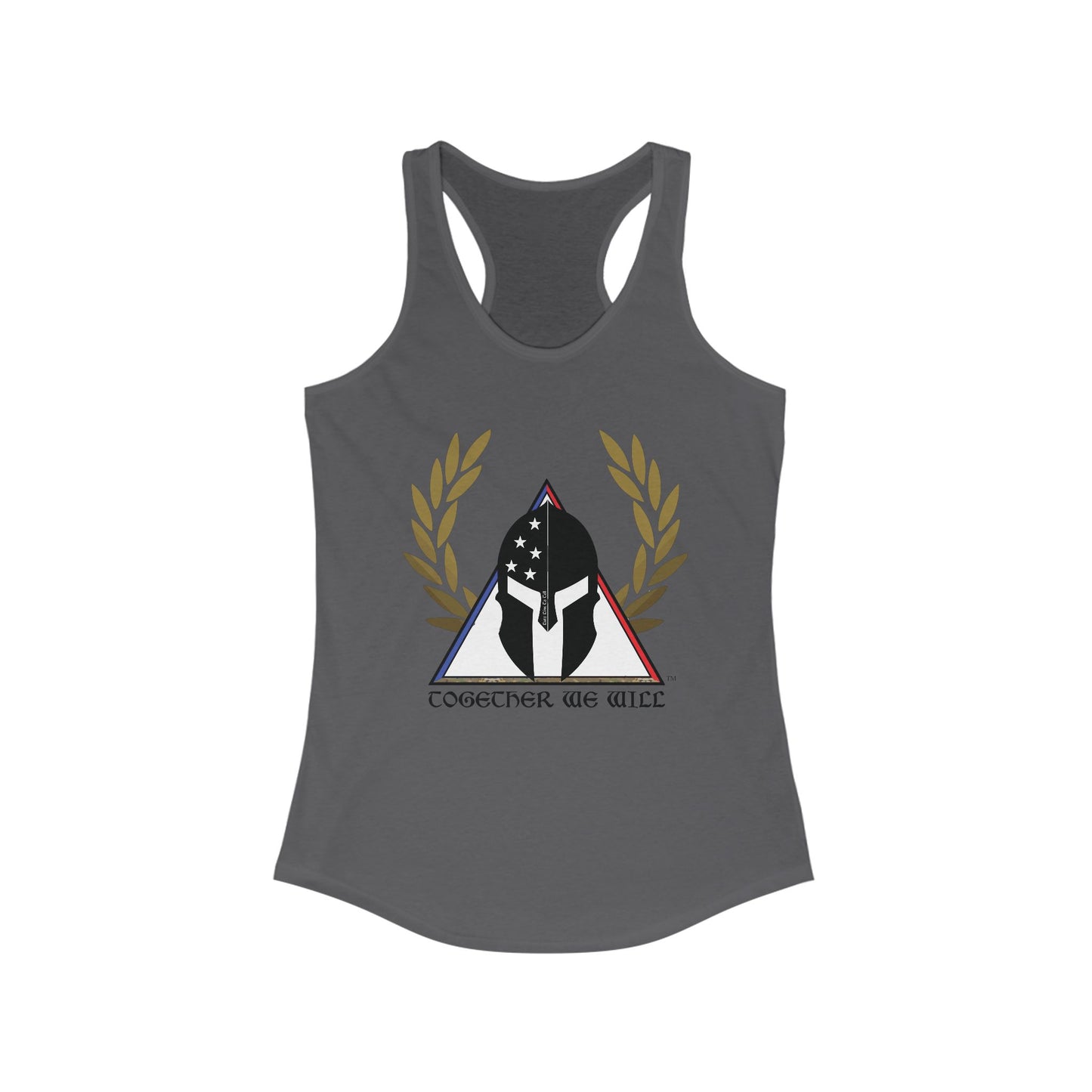 Together We Will Women's Racerback Tank Top - Empowering Athletic Shirt