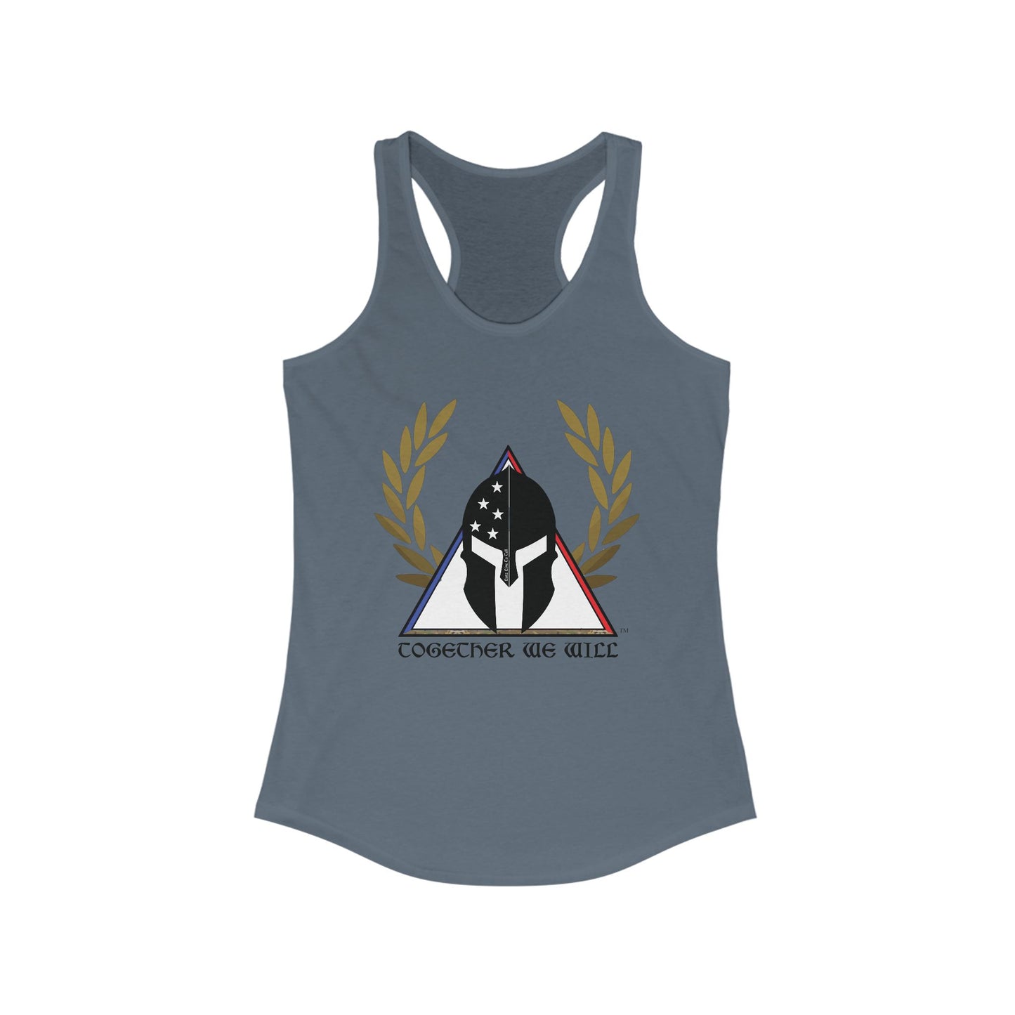 Together We Will Women's Racerback Tank Top - Empowering Athletic Shirt