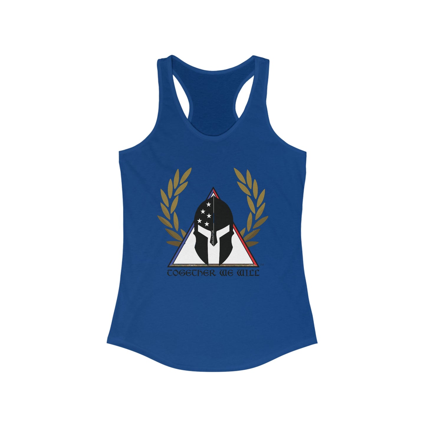 Together We Will Women's Racerback Tank Top - Empowering Athletic Shirt
