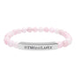 Engraved Natural Stone Bead Bracelet —#IWasLutz
