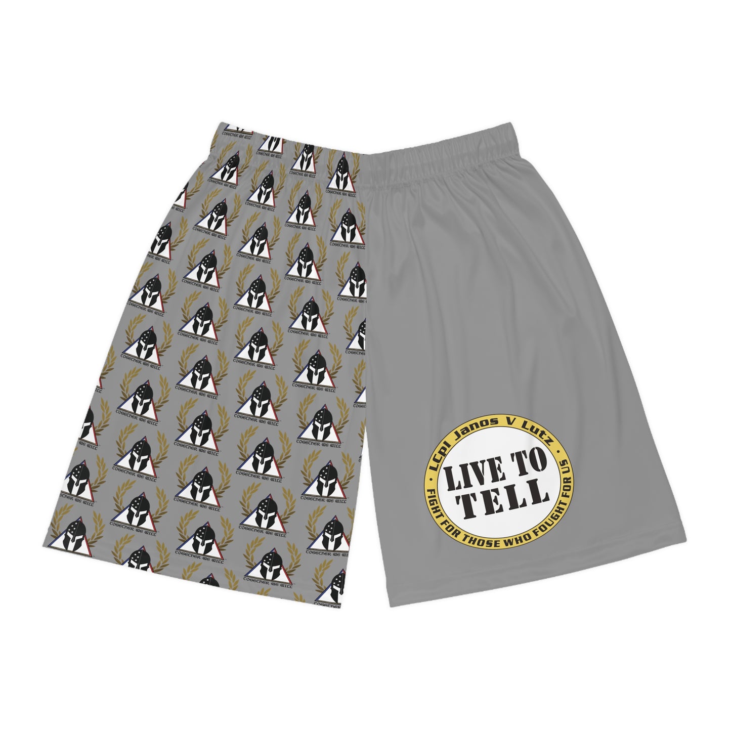 "Live to Tell" Graphic Athletic Shorts