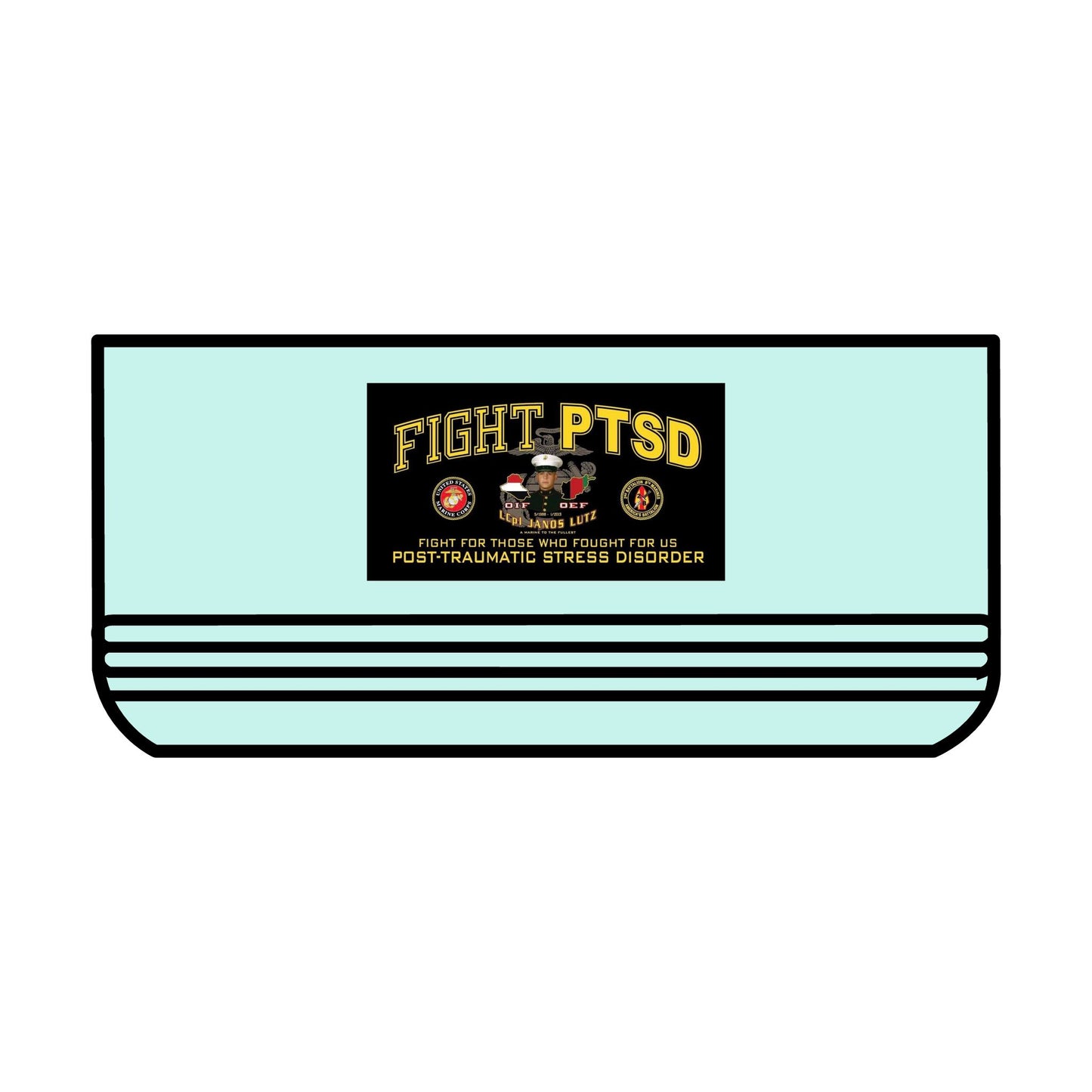 18oz Pet Bowl - Fight PTSD & United We Stand Designs