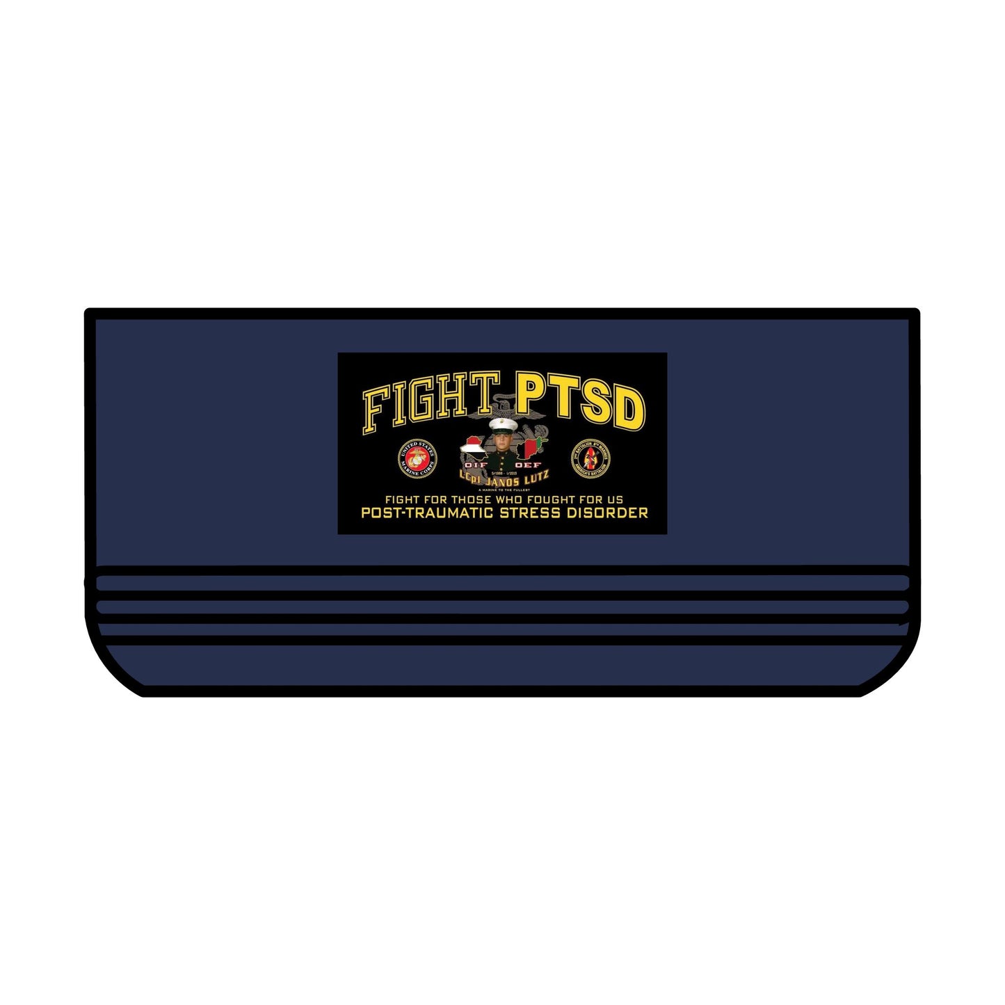 18oz Pet Bowl - Fight PTSD & United We Stand Designs