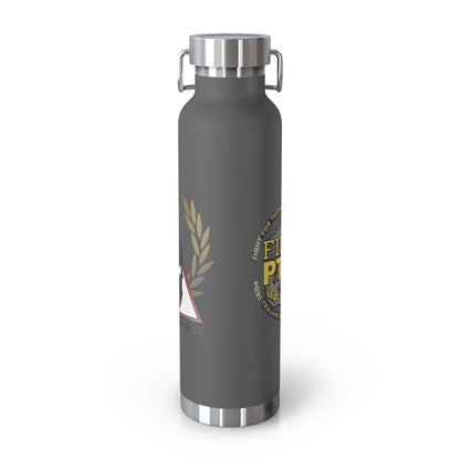 Copper Insulated Water Bottle | Fight PTSD Design | 22oz Travel Flask