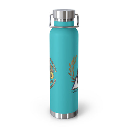 Copper Insulated Water Bottle | Fight PTSD Design | 22oz Travel Flask