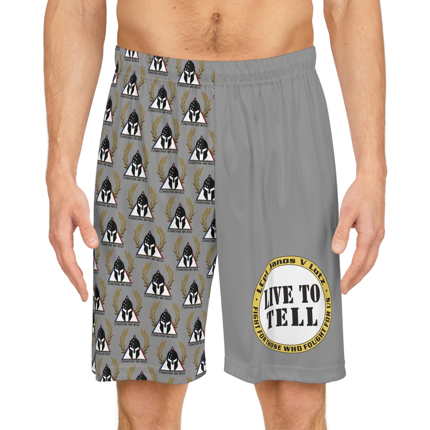 "Live to Tell" Graphic Athletic Shorts