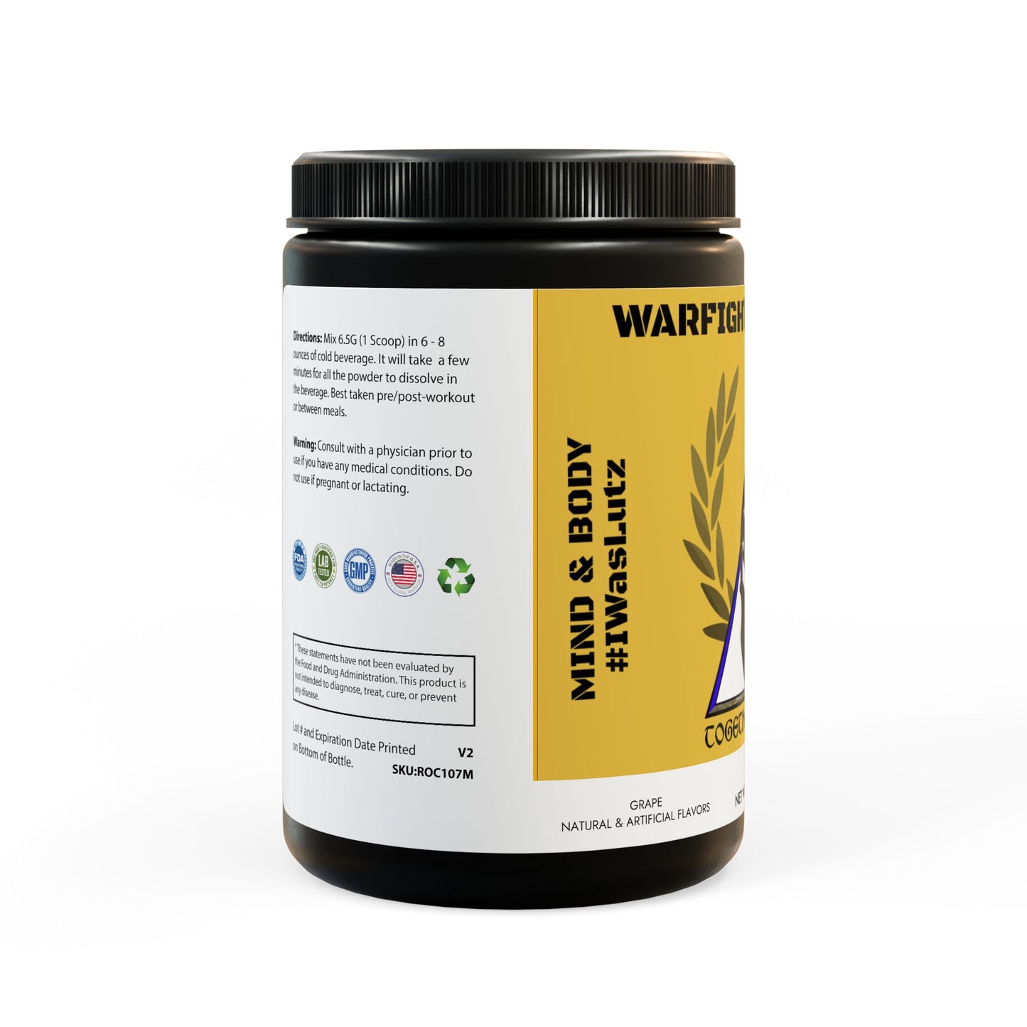 BCAA Supplement, Grape (325g, 11.46oz, 50 servings)