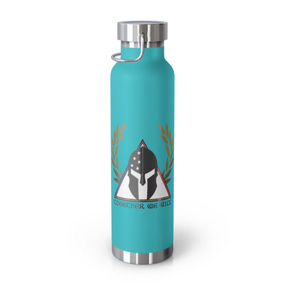 Copper Insulated Water Bottle | Fight PTSD Design | 22oz Travel Flask