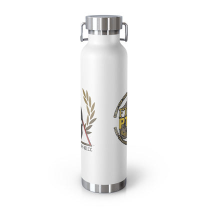 Copper Insulated Water Bottle | Fight PTSD Design | 22oz Travel Flask
