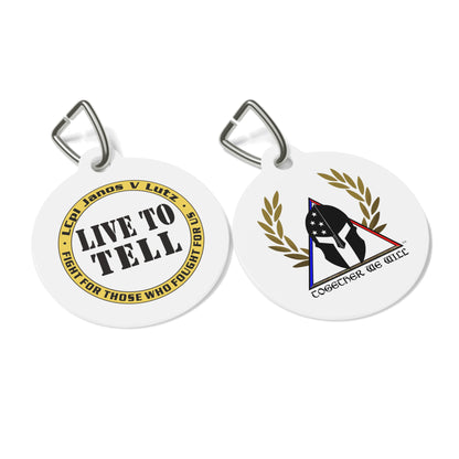 Lutz Live To Tell Pet Tag