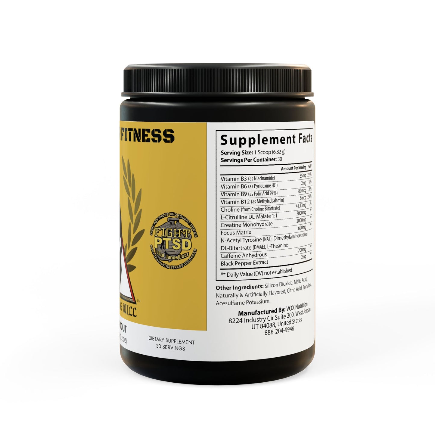 Pre-Workout Supplement, Fruit Punch (204g, 7.1oz)