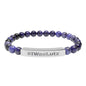 Engraved Natural Stone Bead Bracelet —#IWasLutz